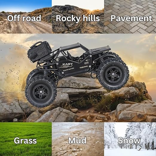 Revcoz Remote Control Rock Crawler Mist Smoke Spray Function, High Speed 1:18 RC Car  (Multicolor)