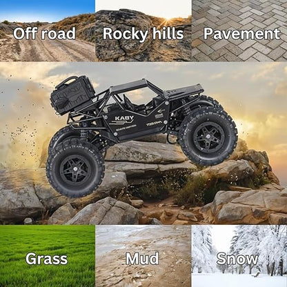 Revcoz Remote Control Rock Crawler Mist Smoke Spray Function, High Speed 1:18 RC Car  (Multicolor)