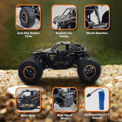 Revcoz Remote Control Rock Crawler Mist Smoke Spray Function, High Speed 1:18 RC Car  (Multicolor)