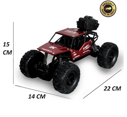 Remote Control Monster Truck Off Road 2WD Spray Booster RC Stunt Car Rock Crawler High Speed Racing Car for Kids Boys with Rechargeable Battery , Multicolor