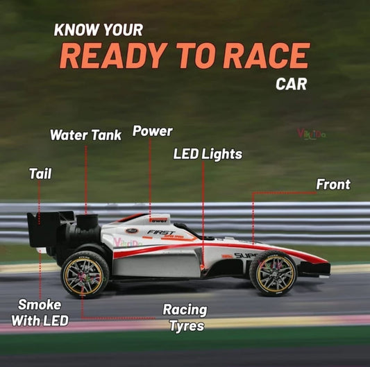 The RC Car - F1 Car Remote Control Cars for Boys & Girls Formula 1 Smoke Car, High Speed Formula 1, Best Birthday Gifts